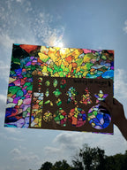 PatternPly® 19x24" Transparent Stained Glass Swirl XL Scale product photo 2