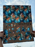 PatternPly® 19x24" Transparent Abstract Winter Colors Stained Glass XL Scale product photo 2