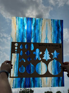 PatternPly® 19x24" Transparent Abstract Beach Original Scale product photo 2