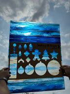 PatternPly® 19x24" Transparent Abstract Beach XL Scale product photo 2