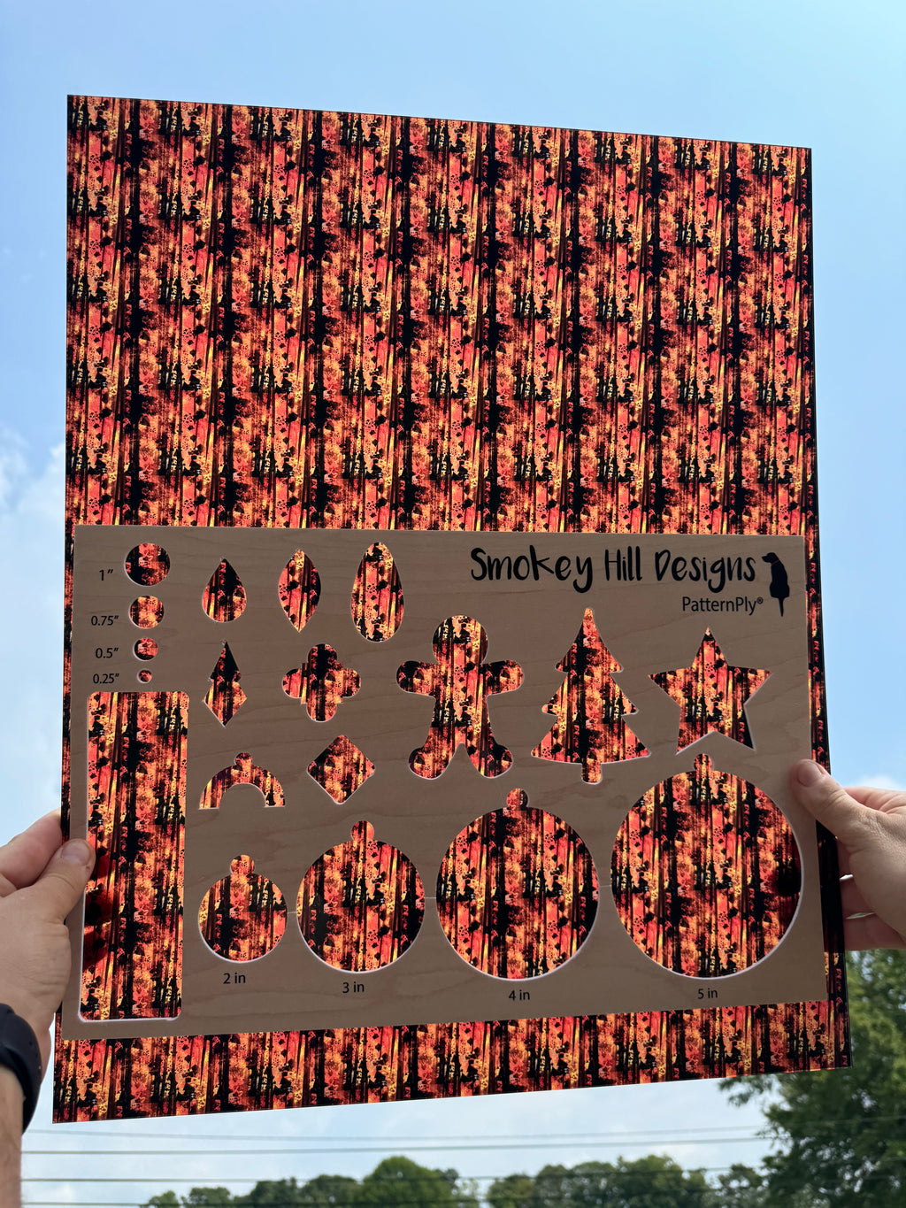 PatternPly® 19x24" Transparent Burnt Fall Original Scale product photo 2