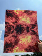 PatternPly® 19x24" Transparent Fire Original Scale sheet showing the pattern