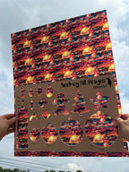 PatternPly® 19x24" Transparent Abstract Sun Stained Glass Original Scale product photo 2