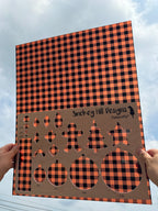 PatternPly® 19x24" Transparent Halloween Buffalo Plaid XL Scale product photo 2