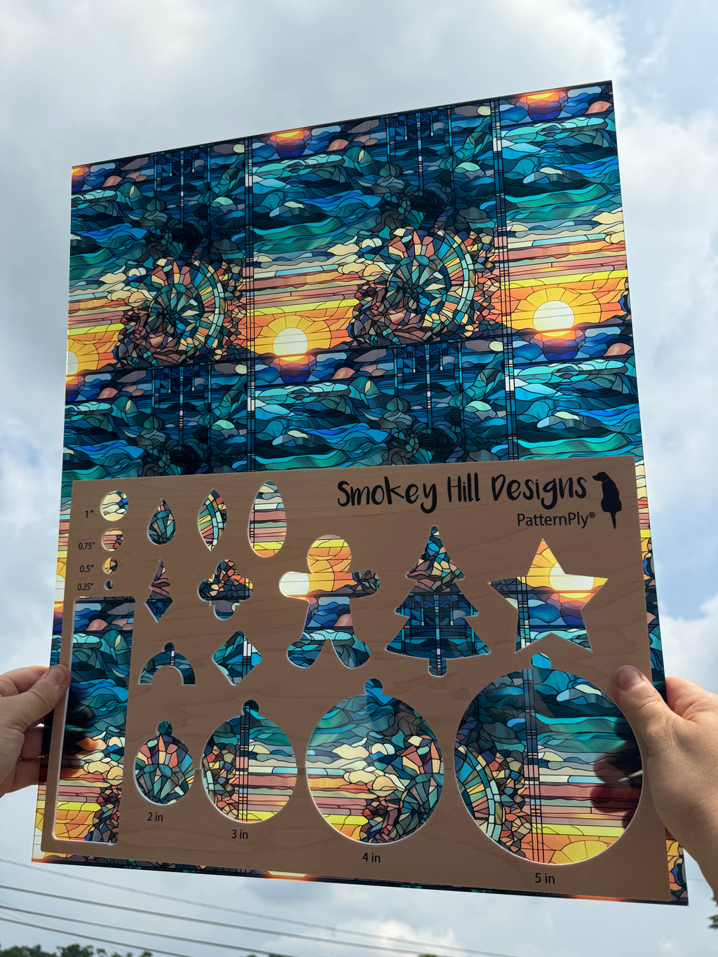 PatternPly® 19x24" Transparent Beachy Sunrise XL Scale product photo 2