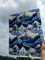 PatternPly® 19x24" Transparent Rocky Mountains XL Scale sheet showing the pattern