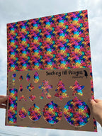 PatternPly® 19x24" Transparent Shattered Rainbow Glass Original Scale product photo 2