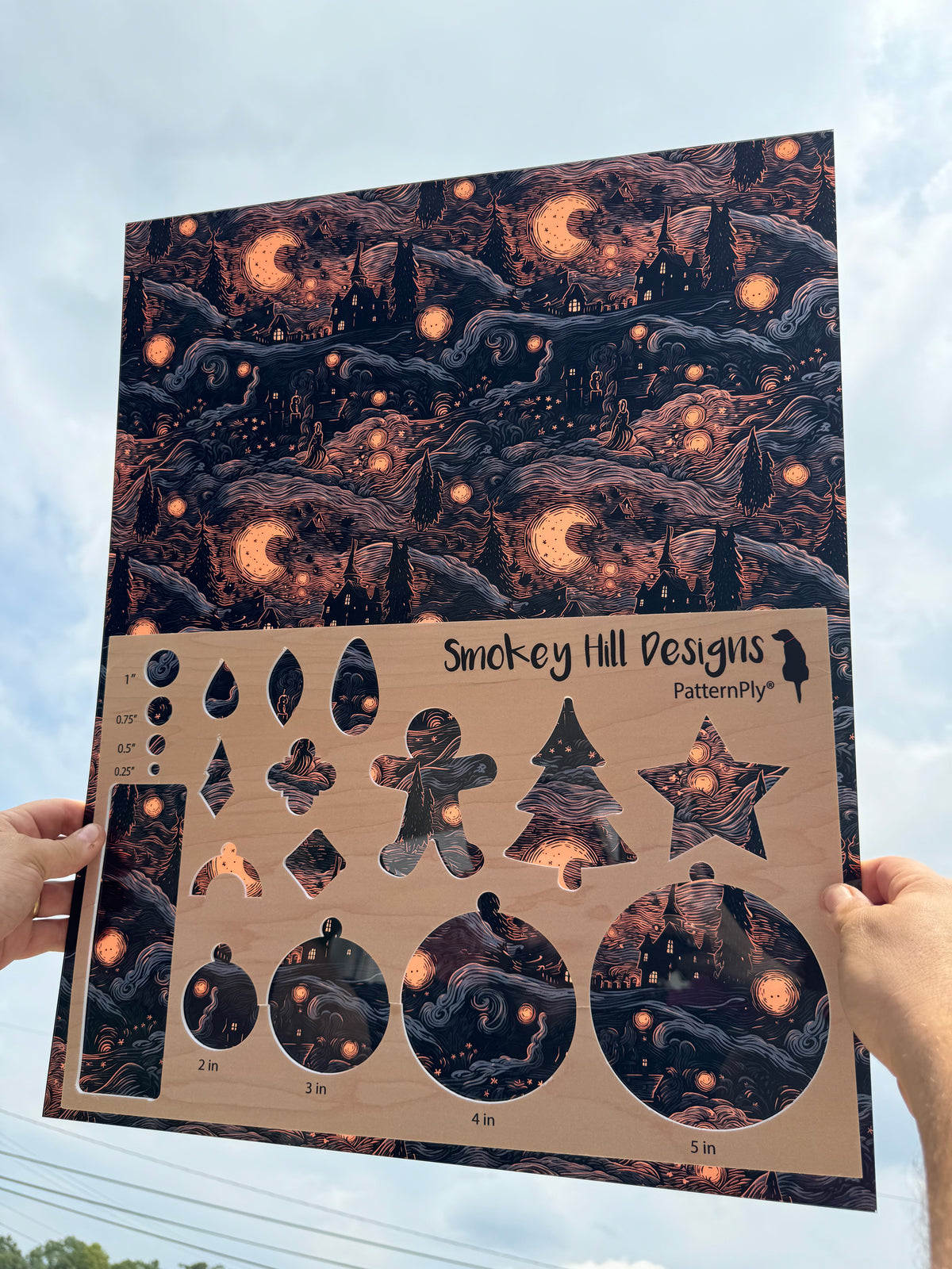 PatternPly® 19x24" Transparent Halloween Night XL Scale product photo 2