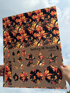 PatternPly® 19x24" Transparent Halloween Stained Glass Floral XL Scale product photo 2
