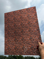 PatternPly® 19x24" Transparent Halloween Swirls Original Scale sheet showing the pattern