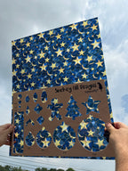 PatternPly® 19x24" Transparent Stained Glass Moon and Stars XL Scale product photo 2