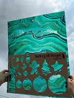 PatternPly® 19x24" Transparent Jade Swirl Original Scale product photo 2