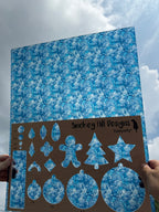 PatternPly® 19x24" Transparent Icy Stained Glass Original Scale product photo 2