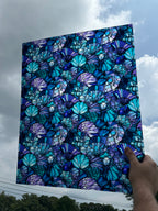 PatternPly® 19x24" Transparent Abstract Mermaid Scales Stained Glass XL Scale sheet showing the pattern