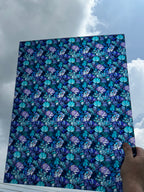 PatternPly® 19x24" Transparent Abstract Mermaid Scales Stained Glass Original Scale sheet showing the pattern