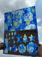 PatternPly® 19x24" Transparent Starry Swirls XL Scale product photo 2