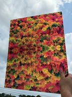 PatternPly® 19x24" Transparent Fall Treetops Original Scale sheet showing the pattern