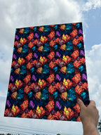 PatternPly® 19x24" Transparent Fall Plumes XL Scale sheet showing the pattern