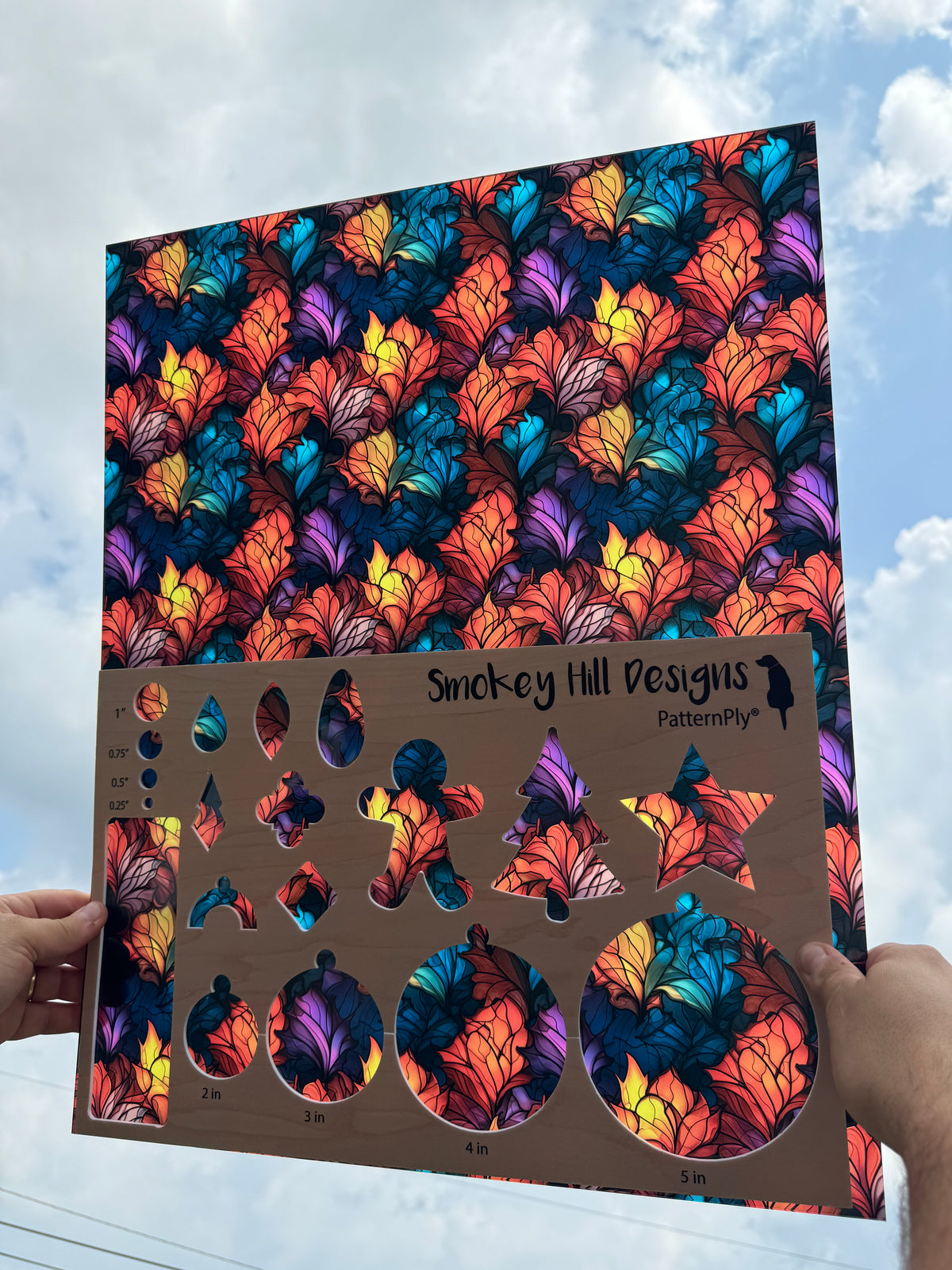 PatternPly® 19x24" Transparent Fall Plumes XL Scale product photo 2