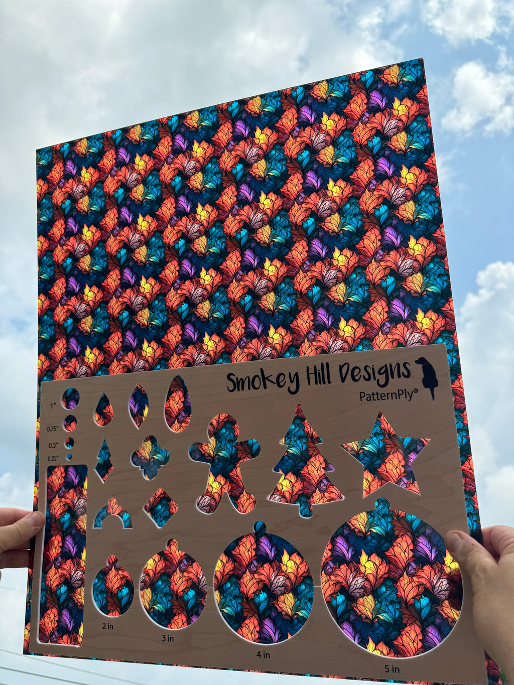 PatternPly® 19x24" Transparent Fall Plumes Original Scale product photo 2