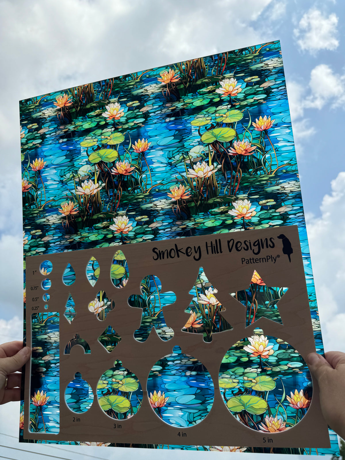 PatternPly® 19x24" Transparent Lily Pad Lake XL Scale product photo 2