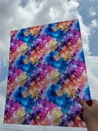PatternPly® 19x24" Transparent Tropical Ink XL Scale sheet showing the pattern