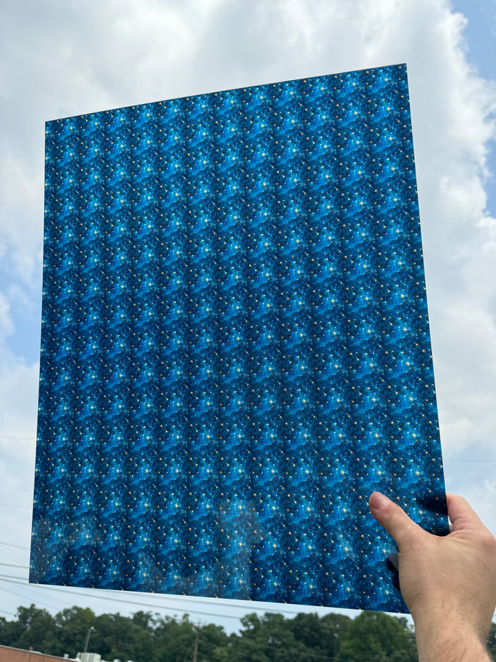 PatternPly® 19x24" Transparent Vintage Starry Sky Original Scale