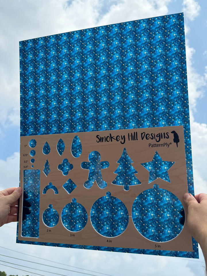 PatternPly® 19x24" Transparent Vintage Starry Sky Original Scale