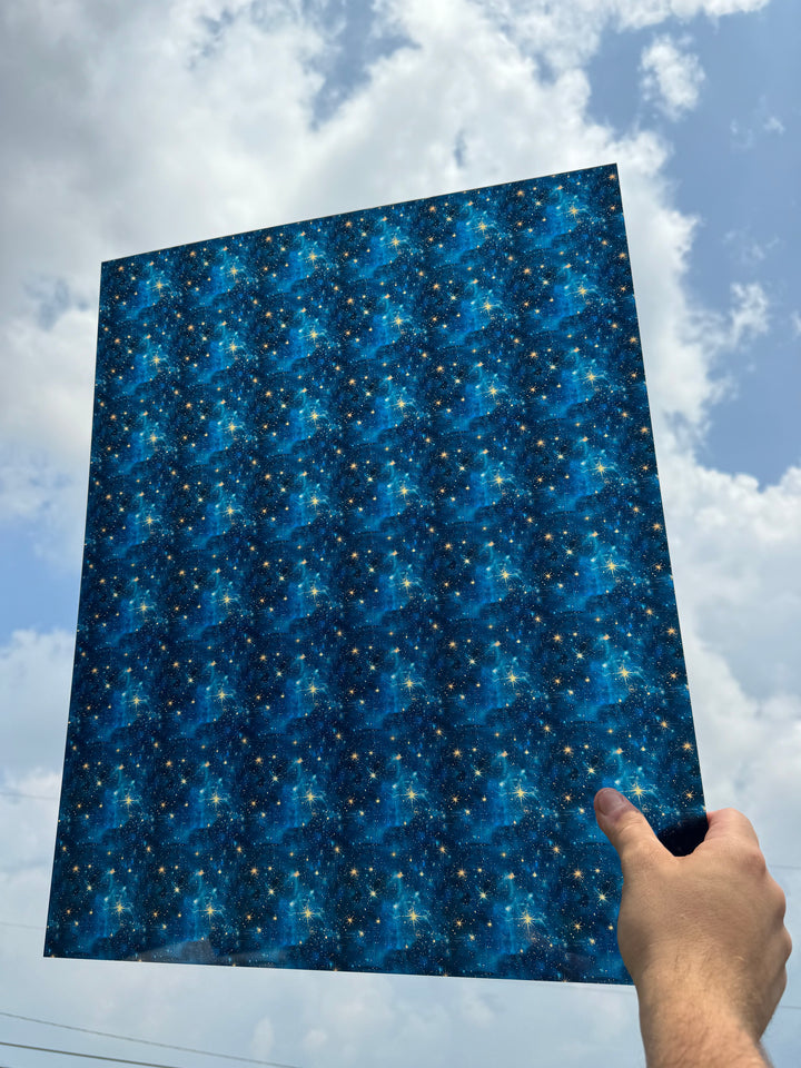 PatternPly® 19x24" Transparent Vintage Starry Sky XL Scale