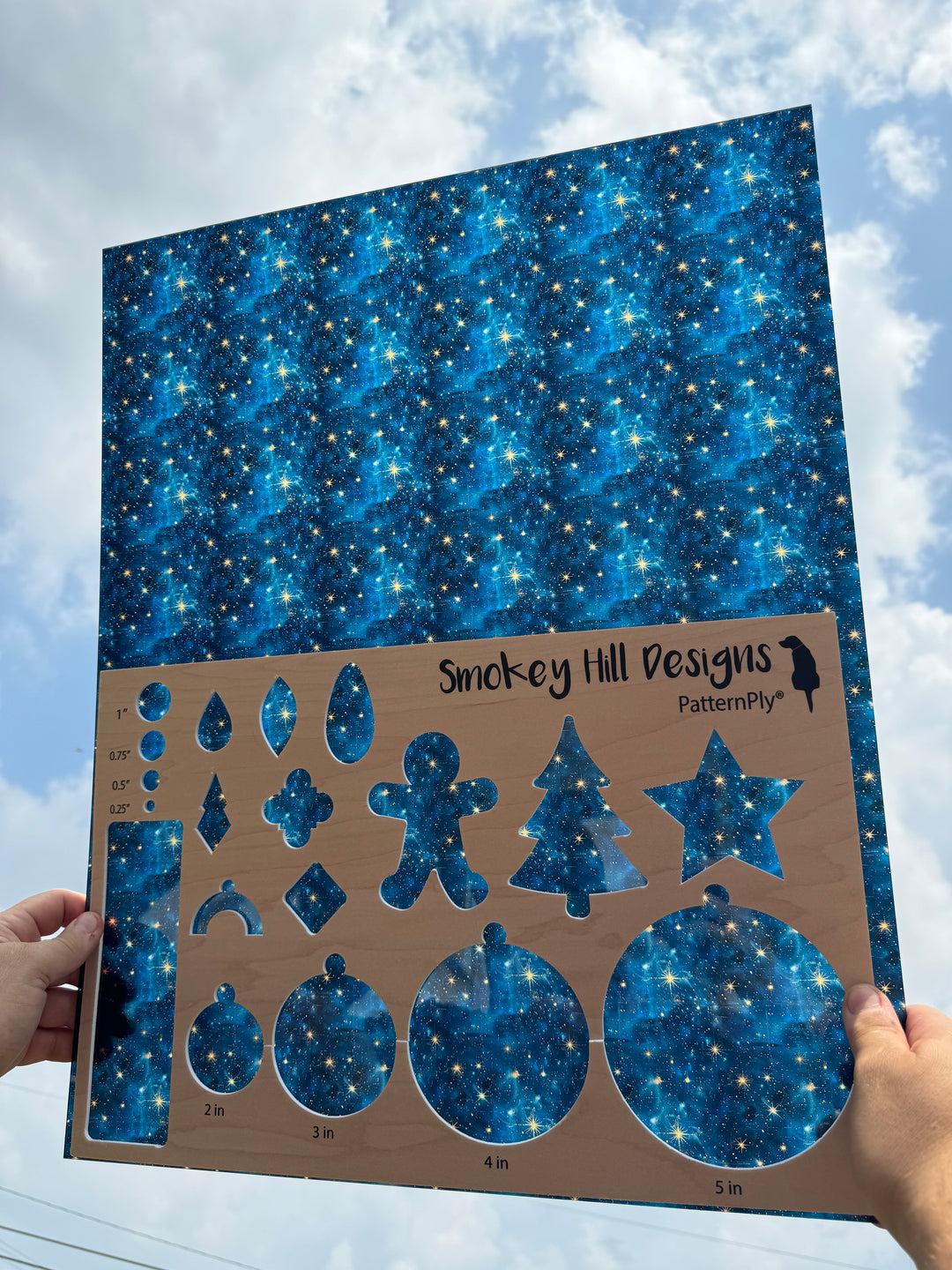 PatternPly® 19x24" Transparent Vintage Starry Sky XL Scale