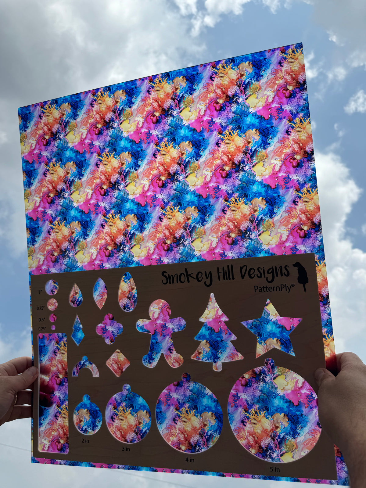 PatternPly® 19x24" Transparent Tropical Ink Original Scale product photo 2