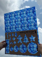 PatternPly® 19x24" Transparent Melting Snowflakes Original Scale product photo 2