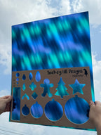 PatternPly® 19x24" Transparent Northern Lights Blur XL Scale product photo 2