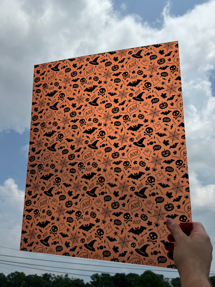 PatternPly® 19x24" Transparent Orange Halloween XL Scale