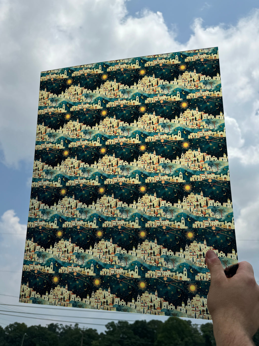 PatternPly® 19x24" Transparent Town of Bethlehem Original Scale sheet showing the pattern