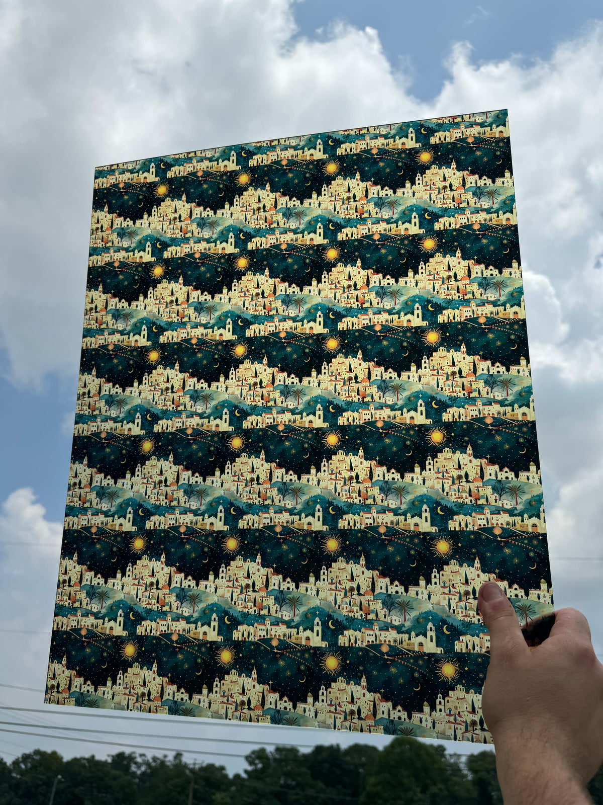 PatternPly® 19x24" Transparent Town of Bethlehem Original Scale sheet showing the pattern