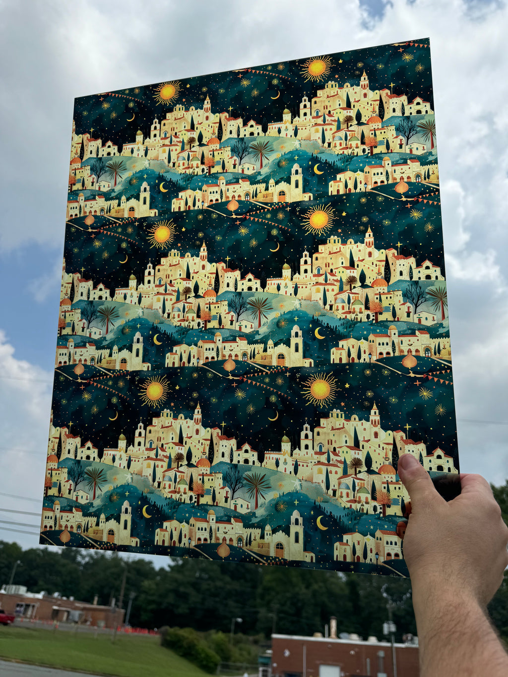PatternPly® 19x24" Transparent Town of Bethlehem XL Scale sheet showing the pattern