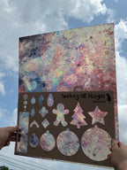 PatternPly® 19x24" Transparent Oil Slick Original Scale product photo 2