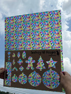 PatternPly® 19x24" Transparent Pastel Stained Glass Original Scale product photo 2