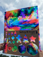 PatternPly® 19x24" Transparent Rainbow Storm Original Scale product photo 2