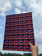 PatternPly® 19x24" Transparent Bold Mountains Original Scale sheet showing the pattern