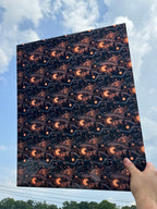 PatternPly® 19x24" Transparent Halloween Night Original Scale sheet showing the pattern