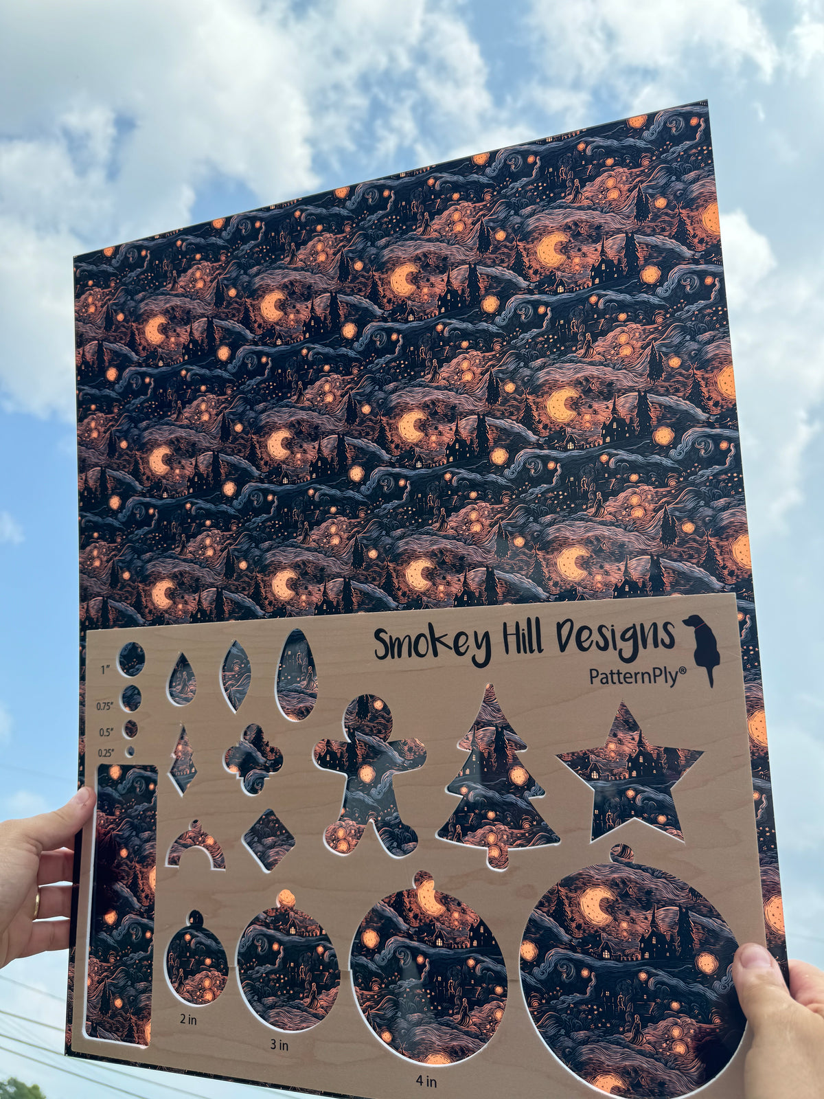 PatternPly® 19x24" Transparent Halloween Night Original Scale product photo 2