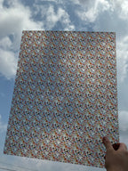 PatternPly® 19x24" Transparent Groovy Halloween Original Scale sheet showing the pattern