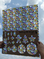 PatternPly® 19x24" Transparent Pastel Halloween Stained Glass Original Scale product photo 2