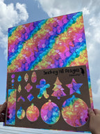 PatternPly® 19x24" Transparent Rainbow Ink Original Scale product photo 2