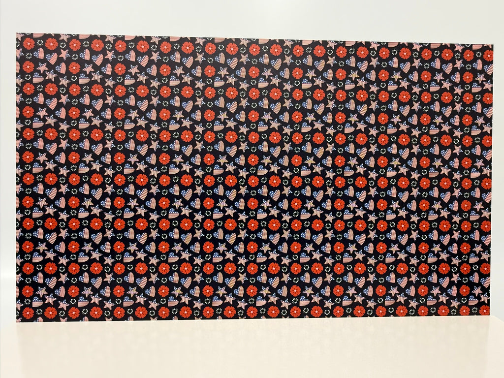 PatternPly® Full Coverage Patriotic Hearts and Stars LARGE product photo 2