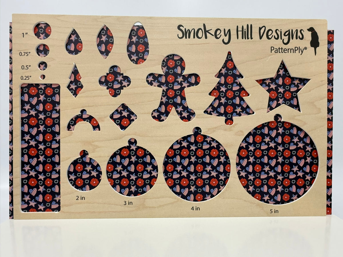PatternPly® Full Coverage Patriotic Hearts and Stars LARGE product photo 3