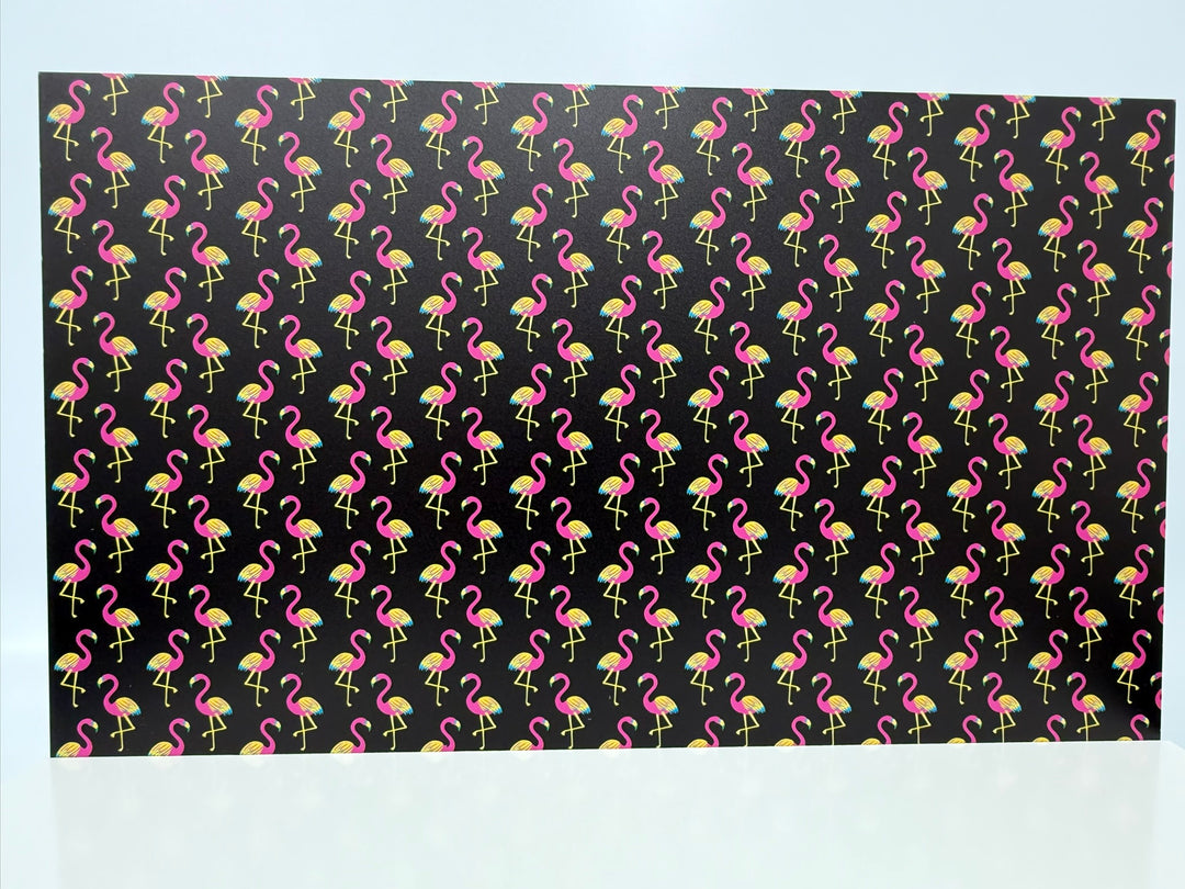 PatternPly® Full Coverage Neon Flamingos LARGE