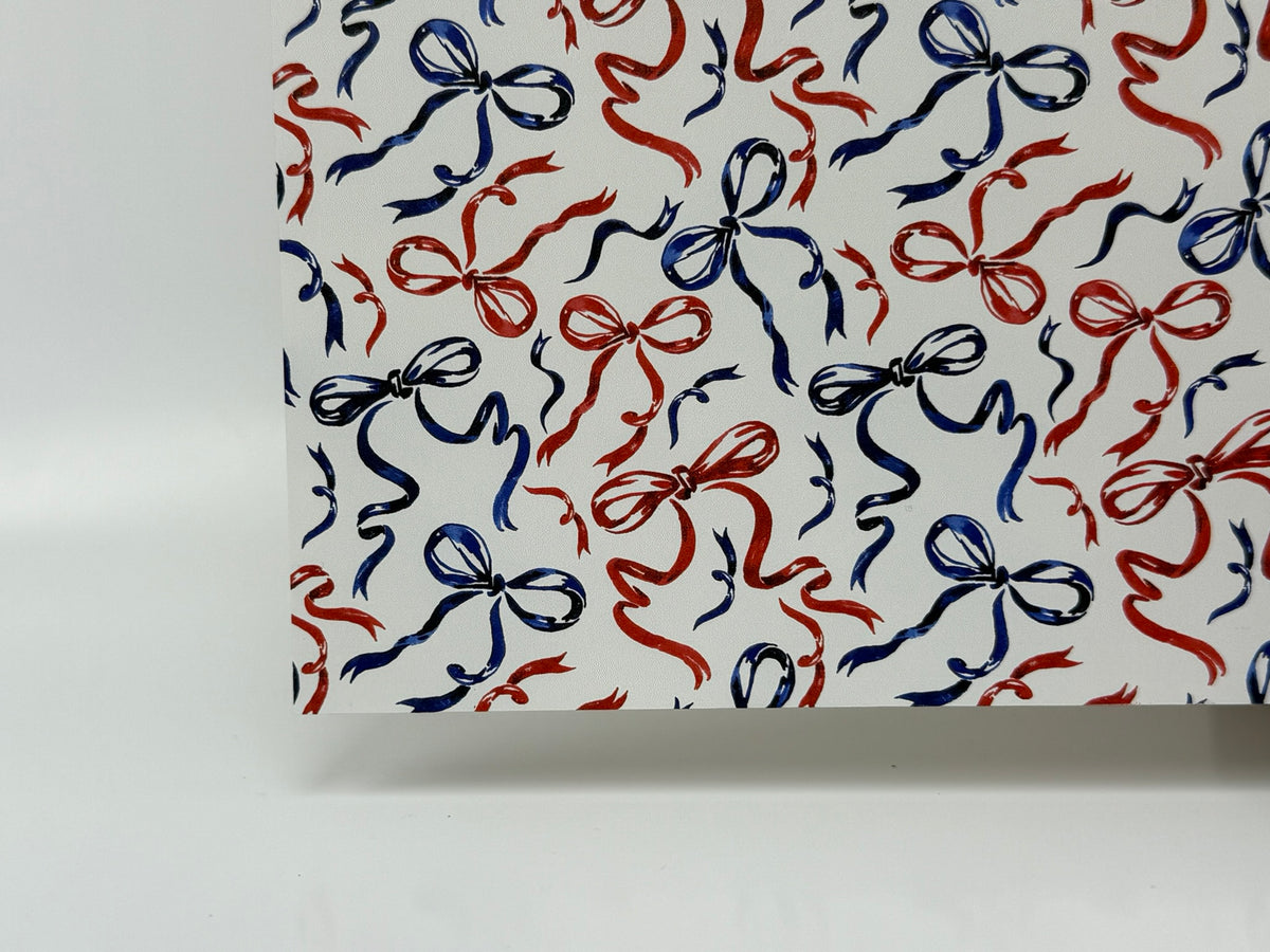 PatternPly® Full Coverage Patriotic Coquette Bows MICRO sheet showing the pattern